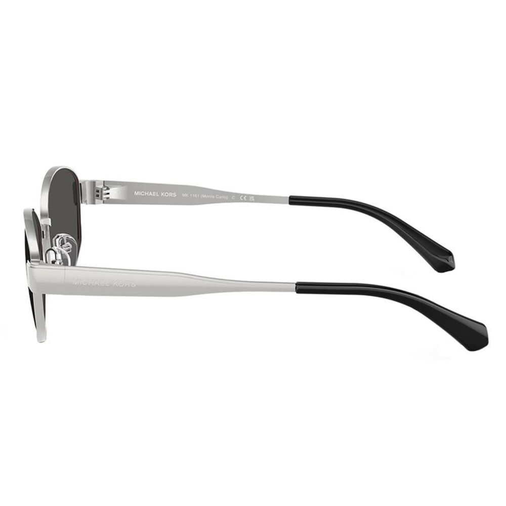 Michael Kors MONTE CARLO MK 1161 189387 Silver Metal Oval Sunglasses Grey Lens - Picture 3 of 3